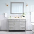 thumbnail image 4 of ANGELES HOME 48" Bathroom Vanity with Sink Top Combo Set, Freestanding Solid Wood Bathroom Makeup Cabinet W/ 1 Soft-Close Door and 6 Soft-Close Drawers, Carrara White Quartz Countertop (Gray), 4 of 11