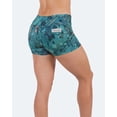 thumbnail image 5 of Tough Mode Women's 3" 5"Mid-Waisted Athletic Running Workout Volleyball Spandex Gym Dance Crossfit WOD Lifting Active Soccer Sports Training Compression Booty Shorts, 5 of 7