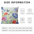 thumbnail image 5 of PHYHOO Spring Summer Pillow Covers  Butterfly Colorful Flowers Seasonal Decorative Indoor Throw Pillow Covers Cushion Cover for Home Decor Bedroom Living Room Couch Sofa Bed, 5 of 5