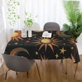 thumbnail image 5 of Yayeee Tablecloths for Rectangular Tables 54 x 72 inch Party Table Cover, Sun Moon and Stars Pattern, 5 of 6