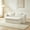 Cream, variant on AUU Modern Folding Futon Floor Sofa Bed, Convertible Sleeper Couch with Foam Compression, for Living Room Bedroom Apartment