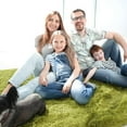 thumbnail image 3 of Homore Cute Fluffy Carpet Soft Washable Area Rugs for Bedroom/ Living Room Decoration, 4' x 5.9' Light Green, 3 of 6