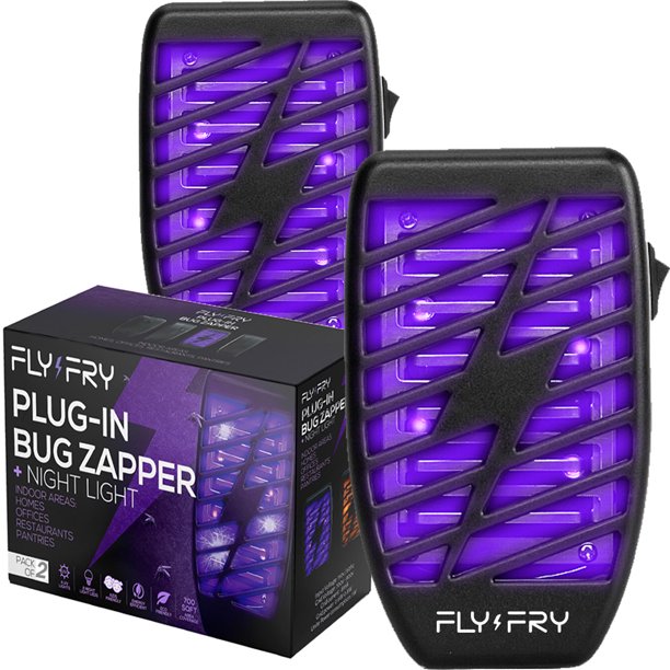 FLYFRY Indoor Bug Zapper for Home Plug in Electronic Insect Trap UV