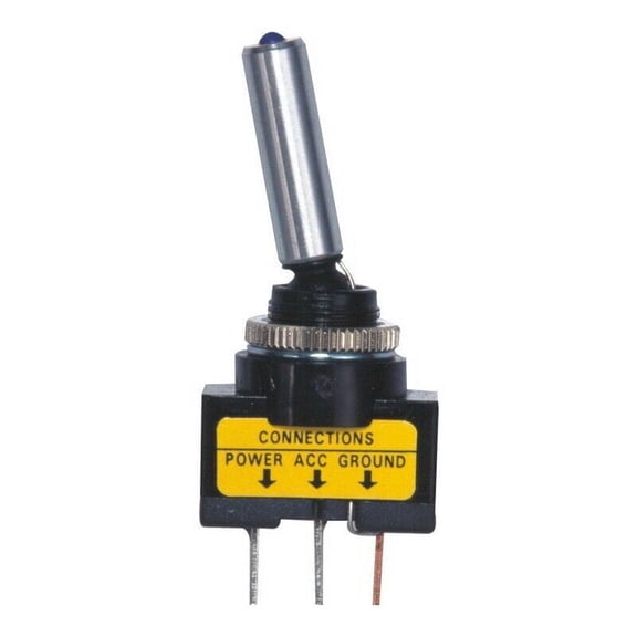 Billet Toggle Switch Blue LED Illuminated 12v 20A 3 Pin Universal Power On Off