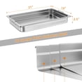 thumbnail image 3 of Commercial Hotel Pans Full Size, Heavy Duty Stainless Steel Steam Table Pans with Handles, NSF Certificated, Anti Jamming Stackable for Catering Buffets, 3 of 9