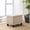 Brown, variant on Wovenbyrd 24" Tufted Storage Ottoman, Hinged Lid, Faux Leather - Brown Polyester