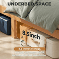 thumbnail image 6 of Alvantor Solid Wood Platform Bed Frame, Natural Pine, No Box Spring Needed, Underbed Storage – Twin, Full, Queen, King, 6 of 7