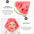 thumbnail image 4 of BRIGHTFUFU Watermelon Slice Hat 1Set Cartoon Style for Men Summer Activities, 4 of 5