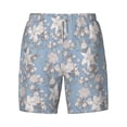 thumbnail image 4 of Lsque Mens Swim Trunks Lily Flower Pattern - Bathing Suit Compression Liner - Beach Swim Shorts Swimwear - (S-3XL) - Stretch Quick Dry -Large, 4 of 9