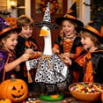 thumbnail image 4 of Halloween Porch Goose Outfits Witch Hat,Goose Outfit Clothes for 23 in Cement Porch Goose Clothes for Yard Lawn Garden Patio Decoration, 4 of 8