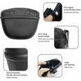 thumbnail image 3 of Sailing 1 bolsa de golosinas para perros, bolsa de entrenamiento de silicona portátil, bolsa de golosinas para perros, bolsa de golosinas para perros, cierre automático negro 13x10,5cm,, 3 of 5