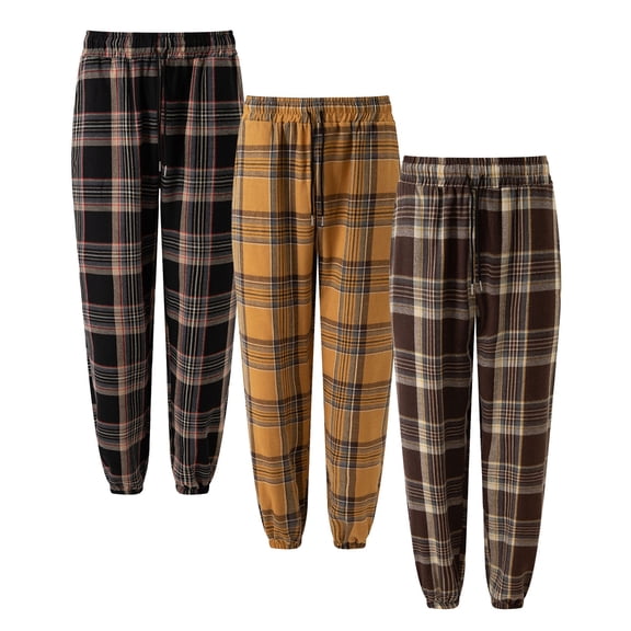 Men Fleece Joggers Pants 1 Pack Athletic Loose-Fit Sweatpants For Workout Running Training Coffee L