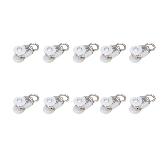 NUOLUX Curtain Track Window Wheel Shower Glider Rail Curtain Rollers