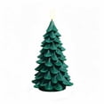 thumbnail image 2 of Christmas Tree Candle, LED Flameless Candle with Flickering Warm Light, Battery Operated Christmas Tree Shaped Candle Decor, Holiday Tabletop Ornament for Mantel Dining Room Home Party Decoration, 2 of 6