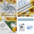 thumbnail image 2 of Sunflowers Blackout Curtains for Bedroom, Yellow Flowers Summer Botanical Pastoral Wooden Thermal Insulated Kitchen Drapes with Grommets, Light Blocking Window Treatment, 2 Panels 42" x 45", 2 of 7