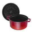 thumbnail image 6 of Staub Cast Iron 7-qt Round Cocotte - Cherry, 6 of 11