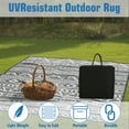 Outdoor Camping Rugs Reversible RV Patio Mats Waterproof Camping Patio