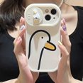thumbnail image 2 of Funda protectora para lente de cámara con dibujos animados 3D Duck Slide para iPhone 12 13 11 Pro XS Max X XR INS Push Pull a prueba de golpes, 2 of 4