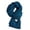 Dark Blue, variant on QASIEATN Women's Daily Clothing Essentials Wool Scarf Women's Knitted Wool Scarf All Solid Color Warm Scarf Winter Must Have Accessories