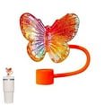 thumbnail image 5 of Walbest 2Pcs Butterfly Straw Covers 10mm Straw Topper for 30/40 Oz Tumbler Reusable Drinking Straw Caps Eco-Friendly Cup Accessories, 5 of 8