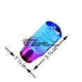 thumbnail image 3 of Shift Knob Stick Crystal Transparent Bubble Purple Blue Throw Gear Shifter 10cm, 3 of 7