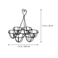 thumbnail image 2 of Uonlytech 1pc Six Hole Egg Holder Kitchen Storage Rack for Dining and Restaurant Black, 2 of 5