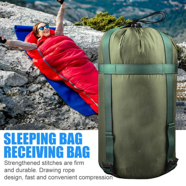 Saco de dormir para acampar al aire libre Paquete de compresión Paquete de almacenamiento de hamaca de ocio