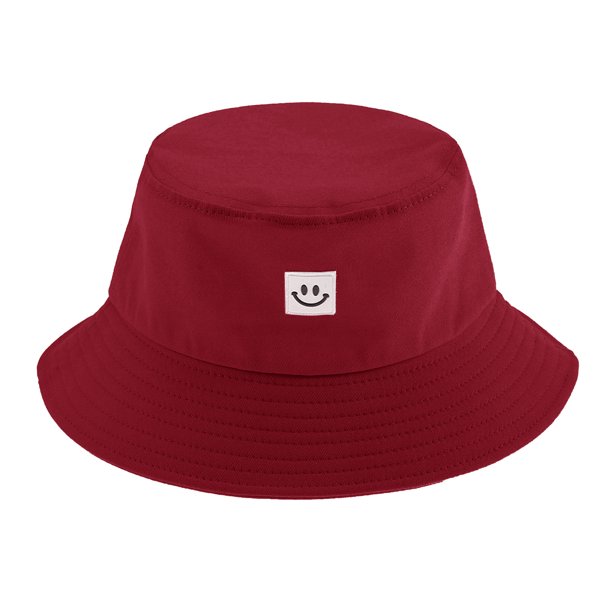 Sombrero de mujer Sombrero de pescador Cara sonriente Sunbonnet Sombrero de cubo Hip Pop Sombrero MABOTO Sombrero de pescador