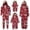 Red, variant on Fgnfyis Family Matching Christmas Pajamas Red Snowflake Print Zipper Hooded Long Sleeve Soft Cozy 2 Piece Pajamas Set Tops Pants Sleepwear