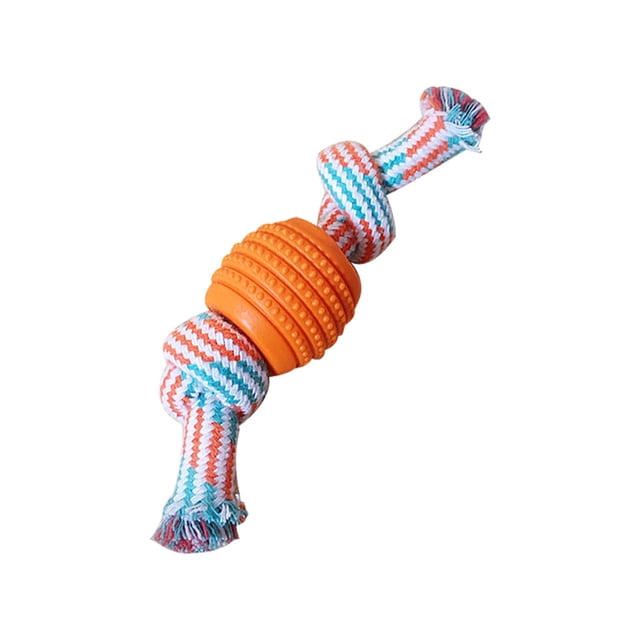 Durable Braided Rope Toy for Aggressive Chewing Dogs Interactive Cleaning and Tug of War Play
