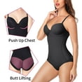 thumbnail image 2 of MISS MOLY Thong Bodysuit Shapewear for Women Tummy Control Fajia Backless Body Shaper Built-in Bra, 2 of 6
