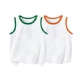 thumbnail image 6 of Teylalorva Boys Tank Tops 2PC Cotton Breathable Crew Neck Sleeveless Kids Casual Summer Soft Underwear 2PC Blue Size 4, 6 of 6
