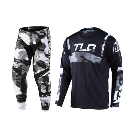 Troy Lee Designs 2022 GP Jersey and Pant Combo Brazen Camo Grey (Jersey X-Large / Pant W36)