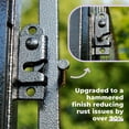 thumbnail image 4 of SunsGrove Dog Playpen with Wider Doors,50 inch 12 Panels Heavy Duty Anti-Rust Pet Pen for Indoor, Courtyard, RV Camping for Large Dogs, Easy Insert into Soil, Black, 4 of 6