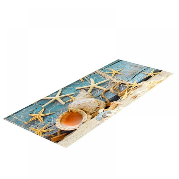 Starfish Area Rug Beach Ocean Print For Bedroom Living Room Bathroom 