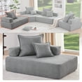 thumbnail image 3 of Newest Lounge Frame for Oversized Modular U Shaped Sectional Sofa,Luxury Boucle Floor Couch,Convertible Compressed Couch,Spacious Foam-Filled Sofa for Living Room,2 Colors, 3 of 8