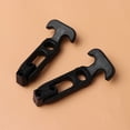 thumbnail image 3 of Car Tail Box Buckle Black Stainless Steel Rubber 2Pcs 4.3*1.8In, 3 of 8
