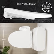 BidetMate 3000 Series Smart Toilet Seat with Bidet Adjustable & Self-Cleaning Heated Bidet