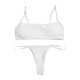 thumbnail image 1 of Gibobby Conjunto de bikini sexy Bikini Trajes de baño adelgazantes para mujer Traje de baño de talla grande Bikini Bikini Traje de baño dividido Traje de(Blanco,M), 1 of 4