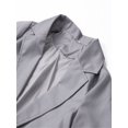 thumbnail image 4 of Gureui Women's Elegant Blazer Jacket Suit Casual Solid Color Long Sleeve Lapel Open Front Office Work Business Cardigan Coat Outwear, 4 of 7