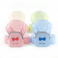 thumbnail image 6 of Cheers.US Dog Harness Backpack and Leash Set Cute Bowknot Print Mesh Detachable Puppy Harness Pet Travel Hiking Food Carrier Bag for Small Medium Dogs, 6 of 7