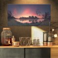 thumbnail image 1 of Purple Tinged Spring Mountains - Landscape Artwork Canvas, 1 of 3
