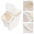 thumbnail image 1 of DEEPCRAFF 1Pc Dog Food Container White Airtight PP Plastic Storage Case for Pet Food, 1 of 6