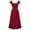 Red, variant on Elegant Corset Dress Summer Dress with Pockets for Women Sleeveless Mid-Length Cottage Style