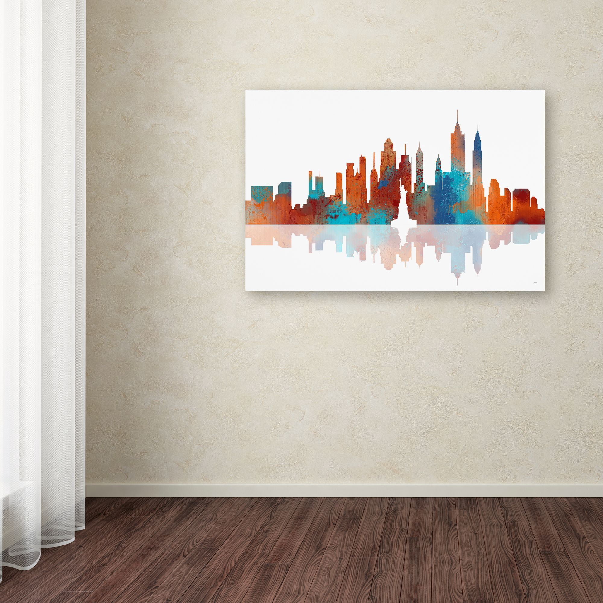 "New York New York Skyline" Canvas Art by Marlene Watson