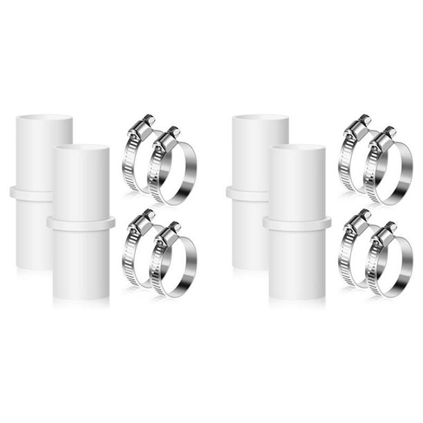 Conectores de Manguera de DesagüE de Lavadora de 4 Piezas Adaptador de Extensión de Lavadora Con Abrazaderas de Manguera de DesagüE de 4 Piezas