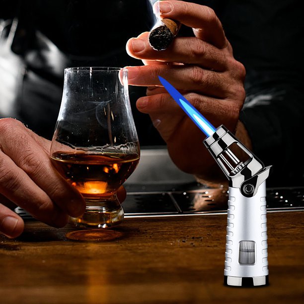 ¡Ofertas de Clearance!, Encendedor de gas butano personalizado con pulverizador de llama grande, herramienta de encendido para barbacoa, camping al aire libre y soldadura con llama azul Akmoler