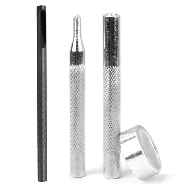 Herramientas de punzón para botones a presión de acero de 11 a 15 mm, juego de 4 unidades