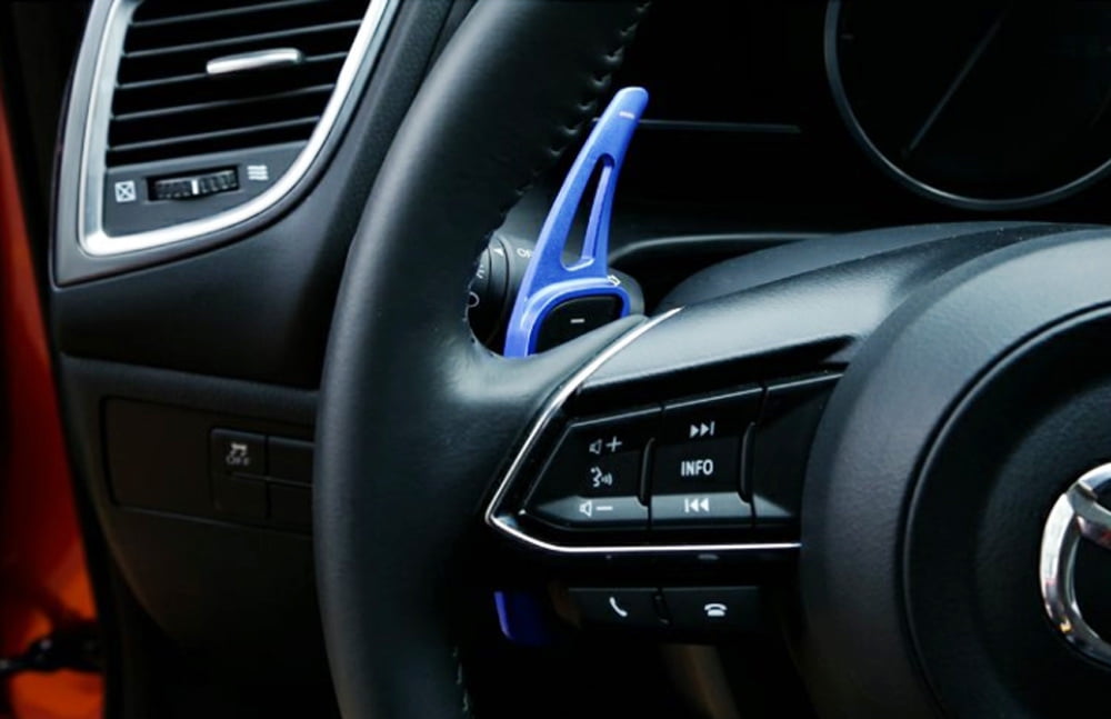 American Shifter 234073 Clear Flame Metal Flake Shift Knob with M16 x 1.5 Insert Blue Felix The Cat Whistling
