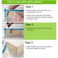 thumbnail image 2 of HEVIRGO Cake Stencil, Cake Stencil World Map Pattern Bakeware PET Cookies Fondant Cutting Die for Bakery, 2 of 5